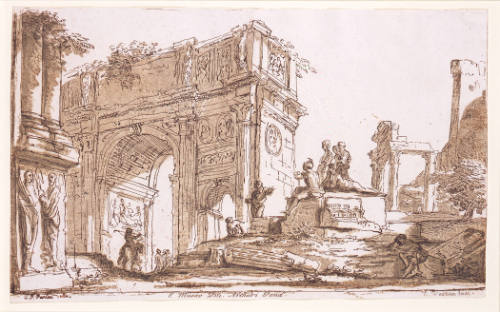 Arch of Constantine, Rome (after Giovanni Paolo Panini)