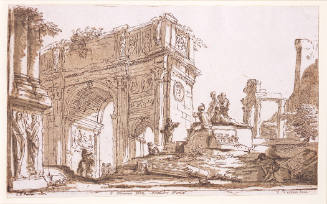 Arch of Constantine, Rome (after Giovanni Paolo Panini)