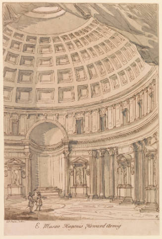 Interior of the Pantheon, Rome (after Giovanni Paolo Panini)