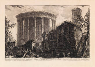 Temple of the Sibyl, Tivoli (Veduta del Tempio della Sibilla in Tivoli)
