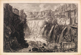 The Waterfall at Tivoli (Veduta della cascata di Tivoli)
