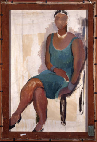 Unfinished Composition of a Seated Woman