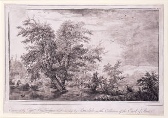 Landscape (after drawing by Jacob van Ruisdael)