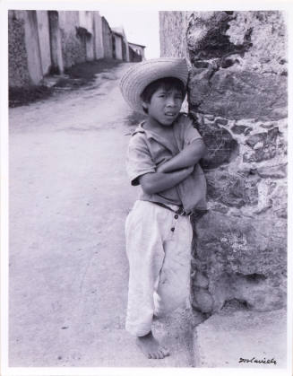 Untitled (Boy Leaning Against Wall)