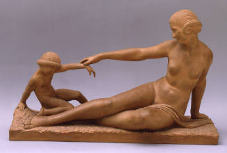 Playtime [Reclining Woman and Child]