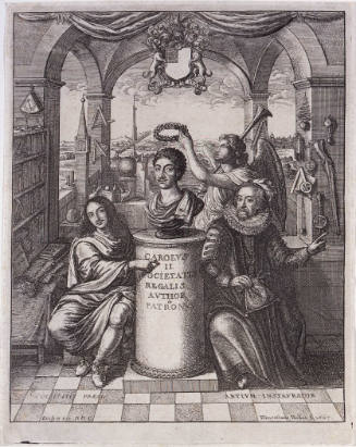 Frontispiece to the History of the Royal Society (after John Evelyn)