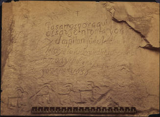 Historic Spanish Record of the Conquest, South Side of Inscription Rock, New Mexico Territory