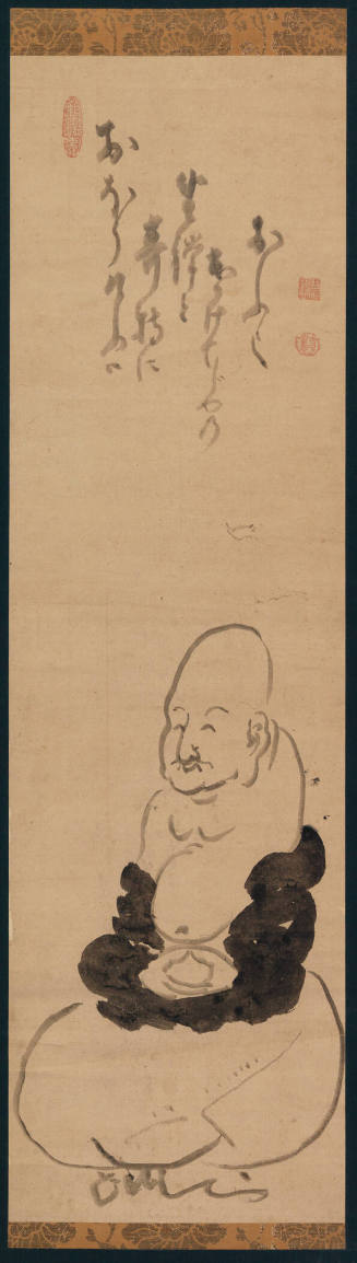 Figure Seated in Meditation (Hakuin as Hotei, Doing Zazen [Meditation])