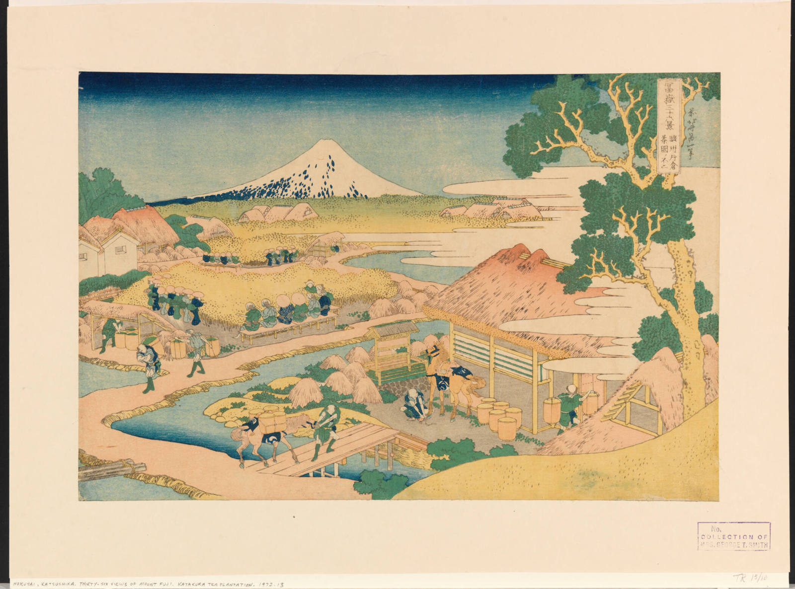 Fuji from the Tea Plantation of Katakura in Suruga Province (Sunshu Katakura chaen no Fuji)