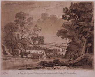 Landscape with an Artist Drawing in the Foreground (after Claude Lorrain)