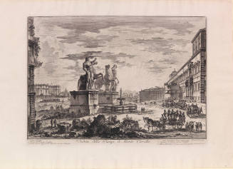 View of the Piazza Cavallo (Veduta della Piazza di Monte Cavallo)
