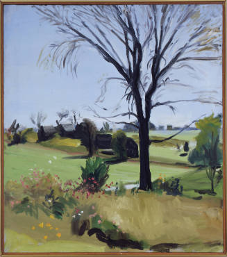 Sagaponack Triptych: Fall, also titled Fall Tree-Sagaponack and Lansdcape-Sagaponack Tree