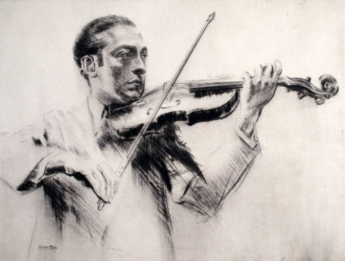 Jascha Heifetz Playing