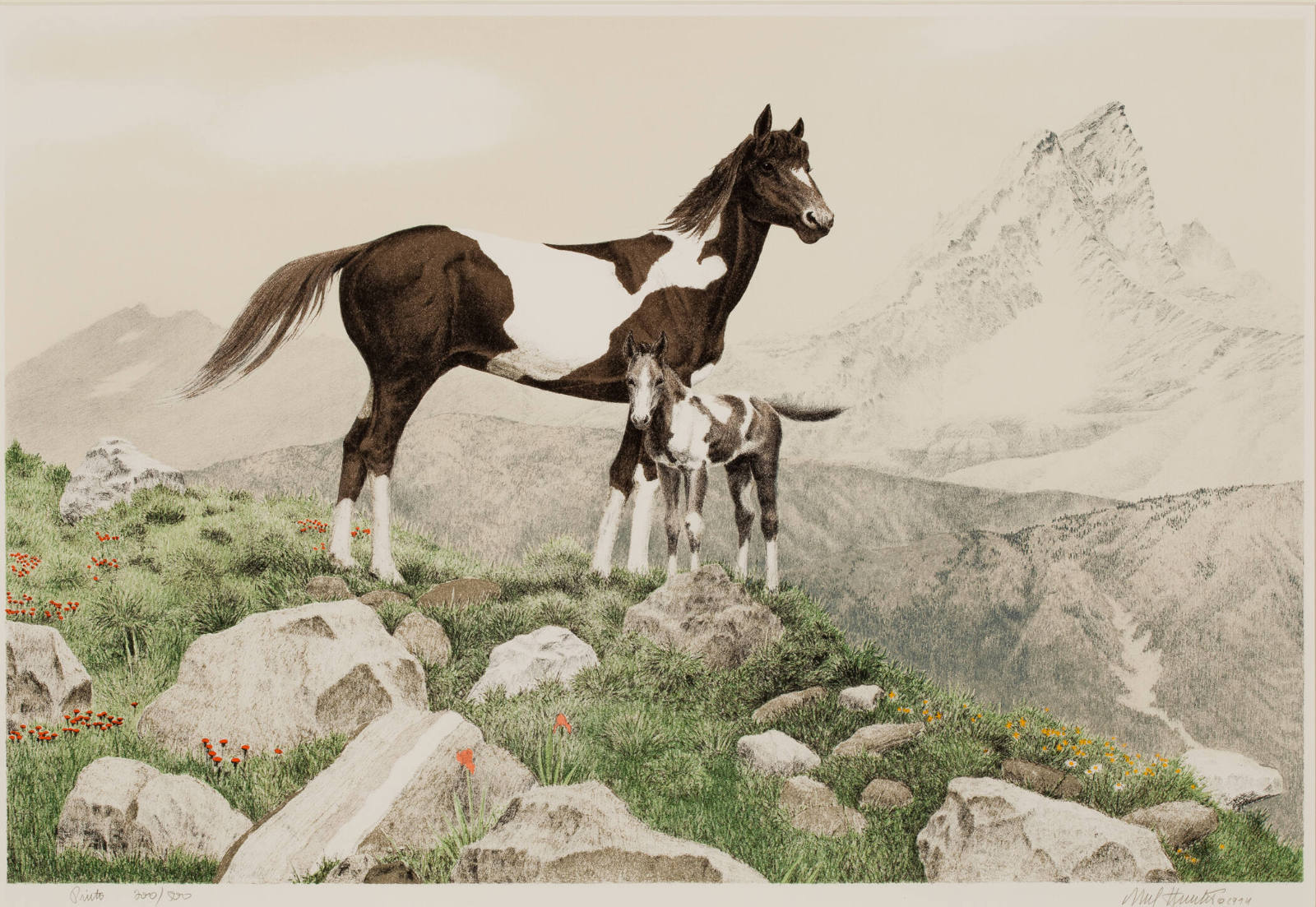 Horses, Portfolio of 10 Lithographs