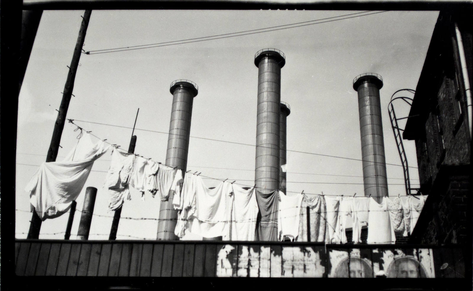 Untitled (Clothesline and Smokestacks)