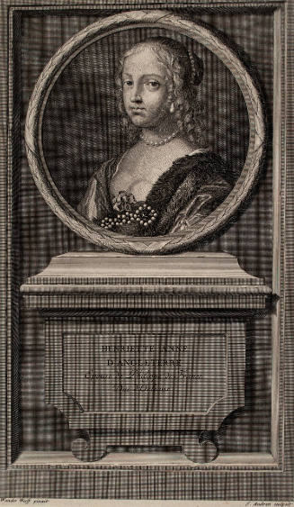 Henrietta Anne, the youngest daughter of Charles I of England (after a print by Claude Mellan)