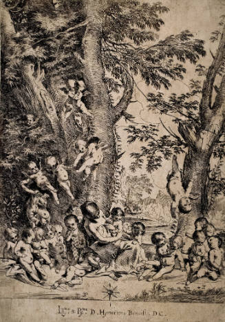 The Garden of Charity (Young Woman Seated at the Base of a Tree Surrounded by Putti)