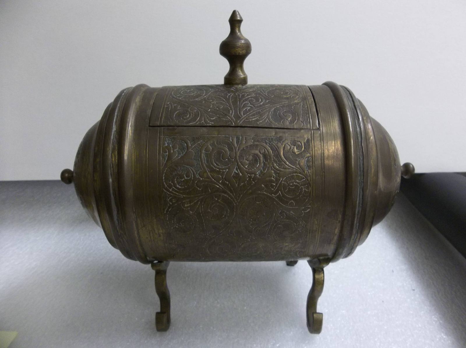 Tea Caddy, Brass