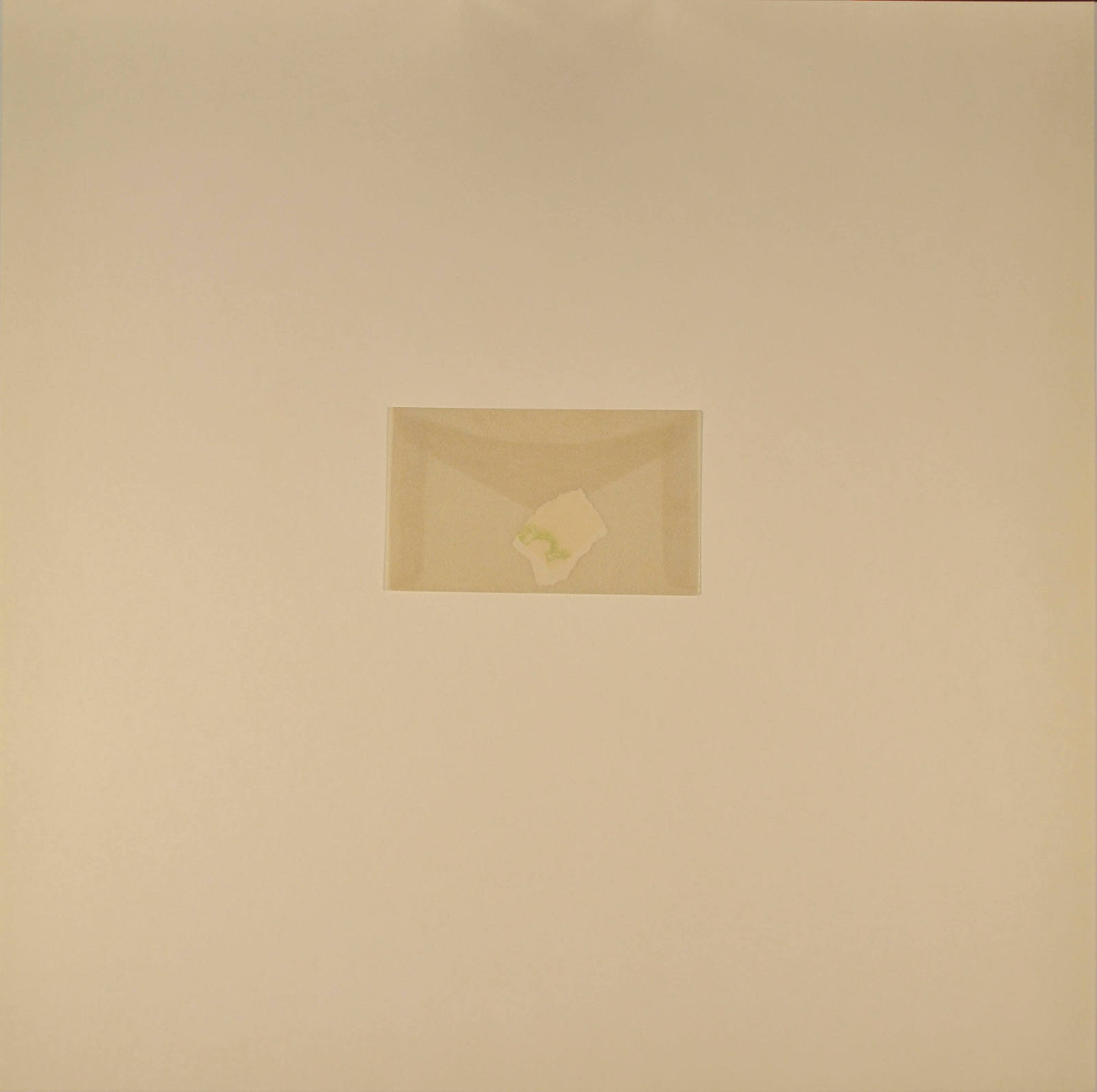 Untitled (piece of paper in wax paper envelope)