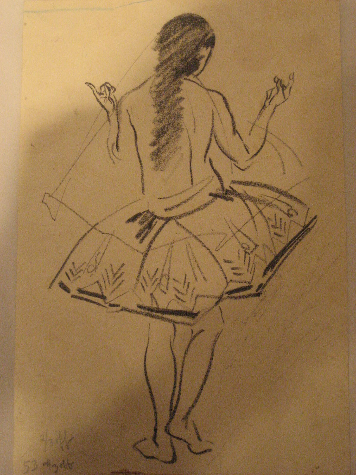 Dancer (recto), Man (verso)