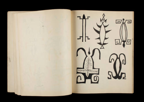 Designs--Pacific Ancient World--Chinese--Penn.Dutch--Persian [Sketchbook #2, Leaf 31]