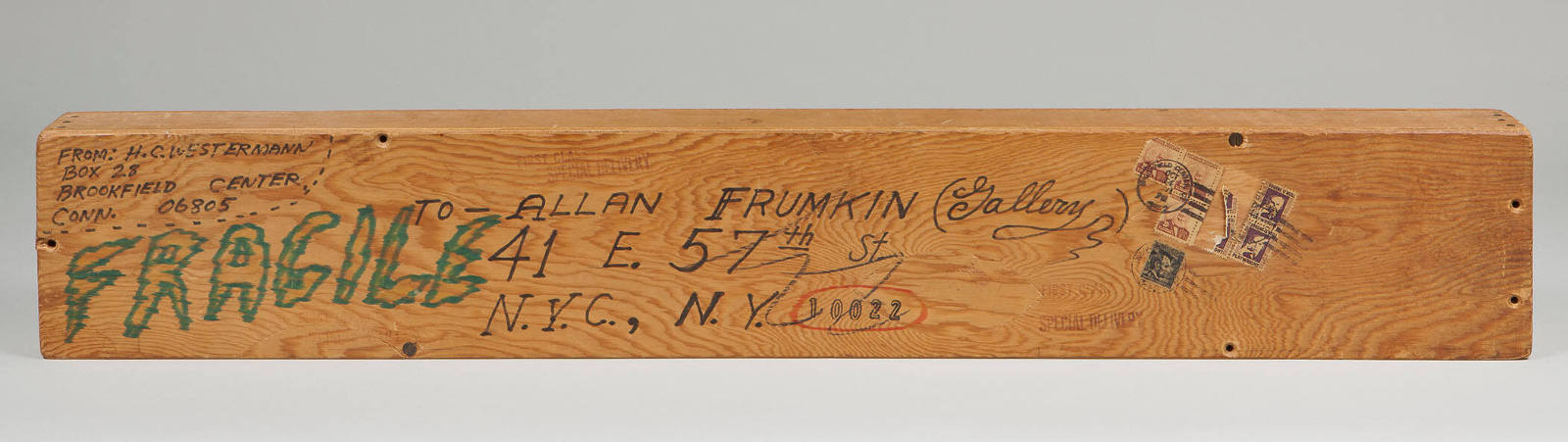 Crate for Untitled ("Thanks Allan")