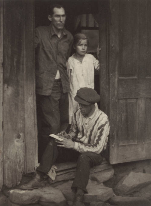 Untitled (Family on Porch of Wooden House)