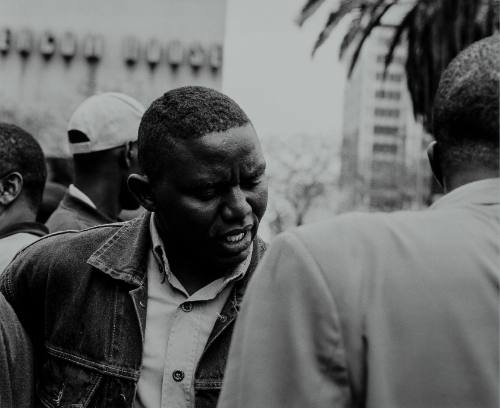 Nairobi, 2004, outside the National Archives