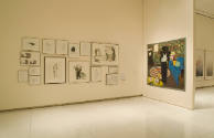 Installation view of Drawing as Process in Contemporary Art at the Smart Museum of Art, October…