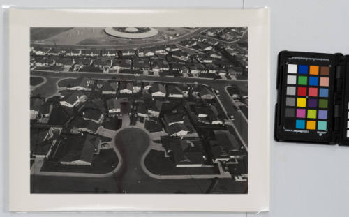 Aerial view of Suburban Cul-de-sac, Tri-Valley Area, Northern California