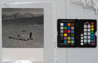 Study of old car grille with debris in the background, Ballarat, Panamint Valley, California