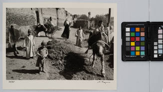 A typical village scene, Meshia, twenty-five miles from Cairo, Egypt