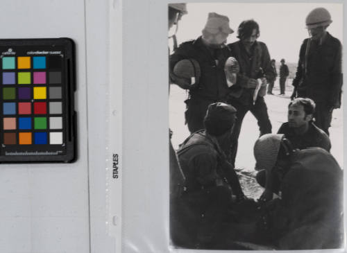 Israeli tank commander is wounded in Golan Heights and dies in hands of medical corps during the Yom Kippur War, Israel