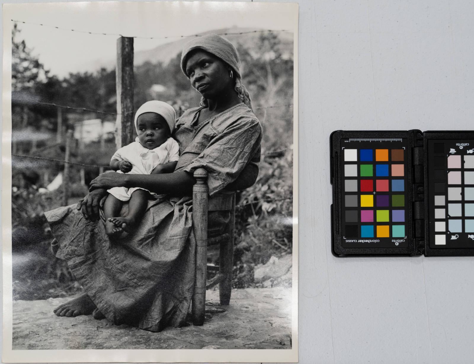 Natural poise of mother and child typifies Haitians, Haiti