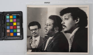 Reverend C.T. Vivian, Reverend Ralph Abernathy and Noah Robinson in Chicago, April 5, 1972