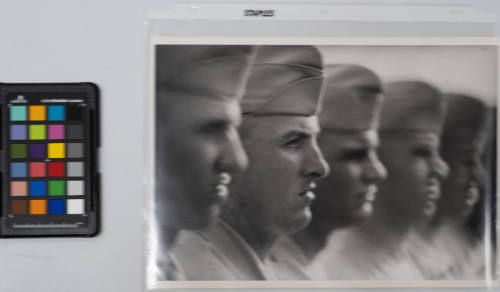 One Man, A Thousand Times: none fat. None skinny. Marine recruits stand tall on graduation day, Parris Island, South Carolina, October 20, 1971