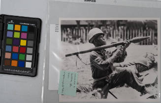 Determined Trooper: A Cambodian soldier grimaces as he prepares to fire a rocket into a suspected Viet Cong position in the Cambodian town of Saang recently. Thousands of South Vietnamese troops, with American advisor and air and artillery support, pushed into Cambodia Wednesday against North Vietnamese and Viet Cong troops. The offensive marked a drastic change in White House policy, since up to now, the White House had barred American advisors and planes from crossing the border of offensive missions, April 1970