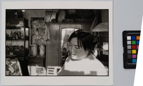 Woman in her store in an ancient village, China