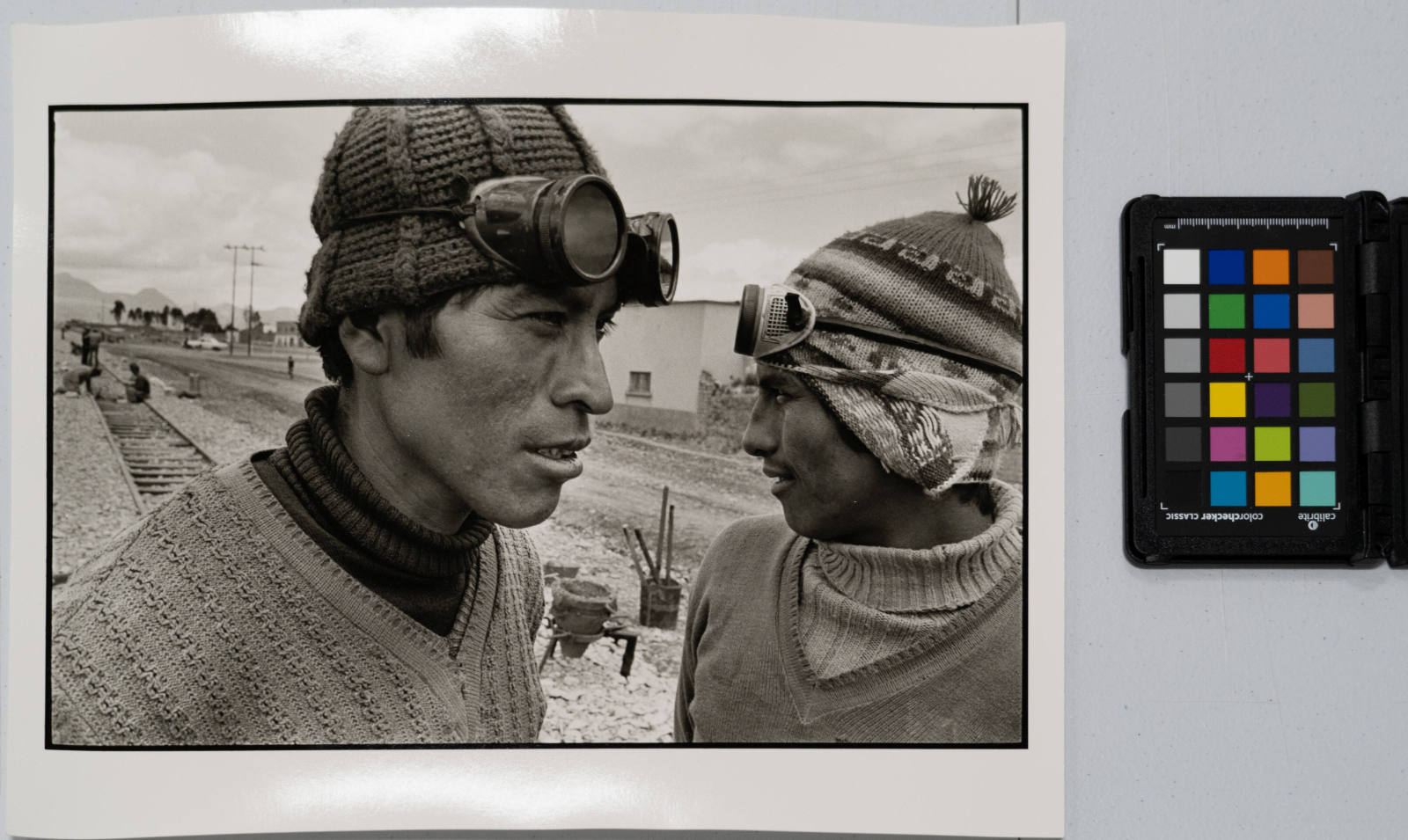 Bolivia (two men wearing goggles)