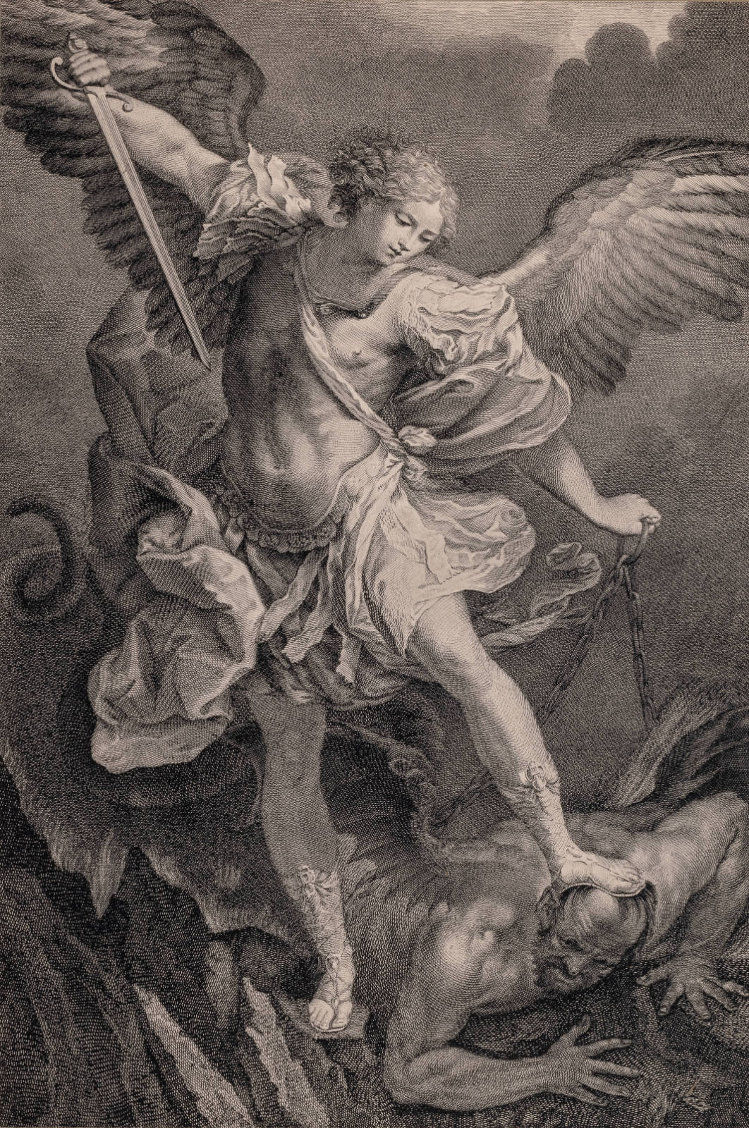 St. Michael and the Dragon (after Guido Reni)