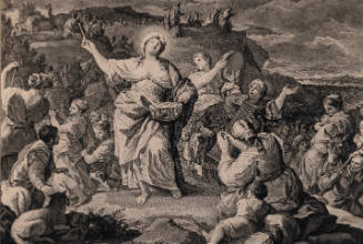 Israel Passes Through the Red Sea, Miriam Leads the Maidens in Song (after Luca Giordano)