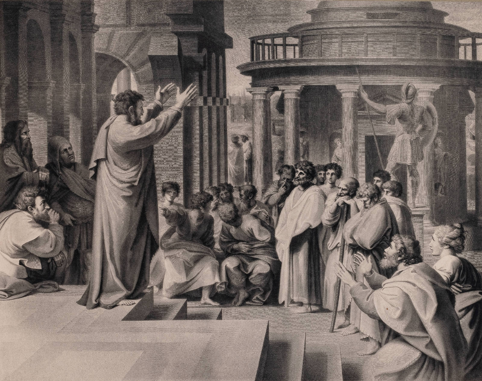 Paul's Sermon at Athens (after Tapestry Cartoon by Raphael)