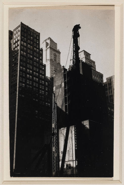 Untitled (Skyscraper with Cranes)