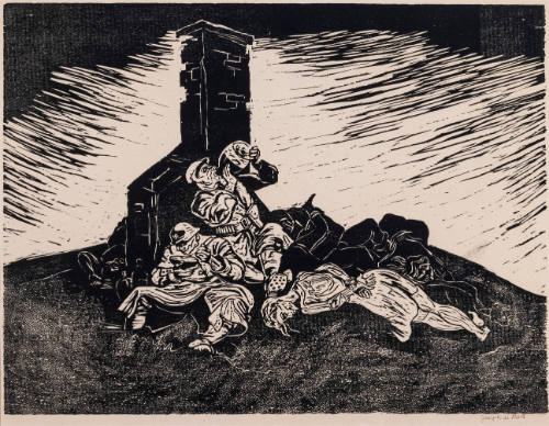 Herrenvolk (Two Nazi Soldiers Eating Amongst Corpses)