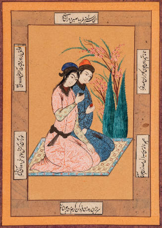 A Couple Seated in a Garden