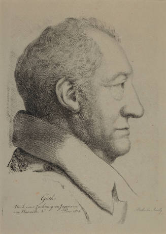 Portrait of Johann Wolfgang von Goethe in Profile (Bildnis Johann Wolfgang von Goethe im Profil)