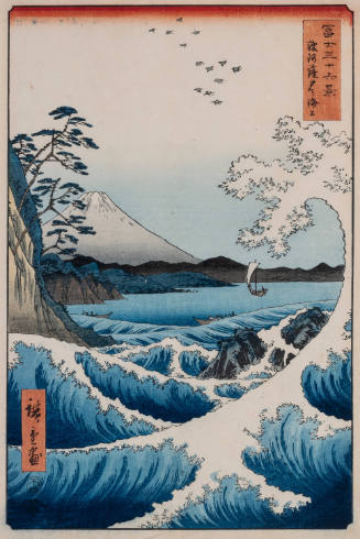 The Sea off Satta in Suruga Province (Suruga Satta kaijō) (from the series Thirty-six Views of Mount Fuji - Fuji sanjūrokkei)