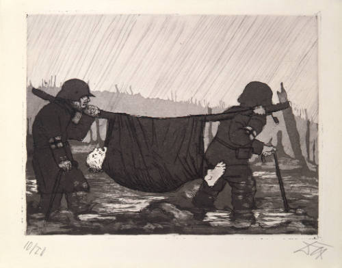 Transport of the Wounded in the Hothulster Wood (Verwundeten Transport im Houthulsterwald)