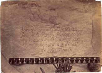 Historic Spanish Record of the Conquest, South Side of Inscription Rock, New Mexico Territory