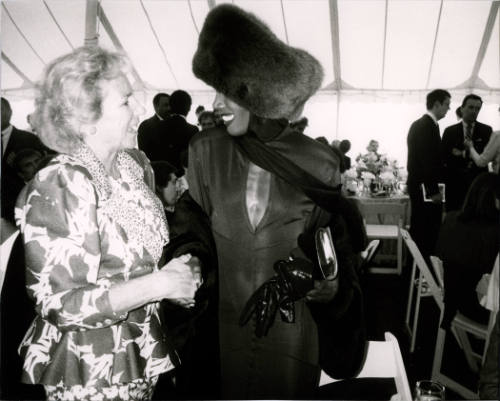 Grace Jones and Ethel Kennedy